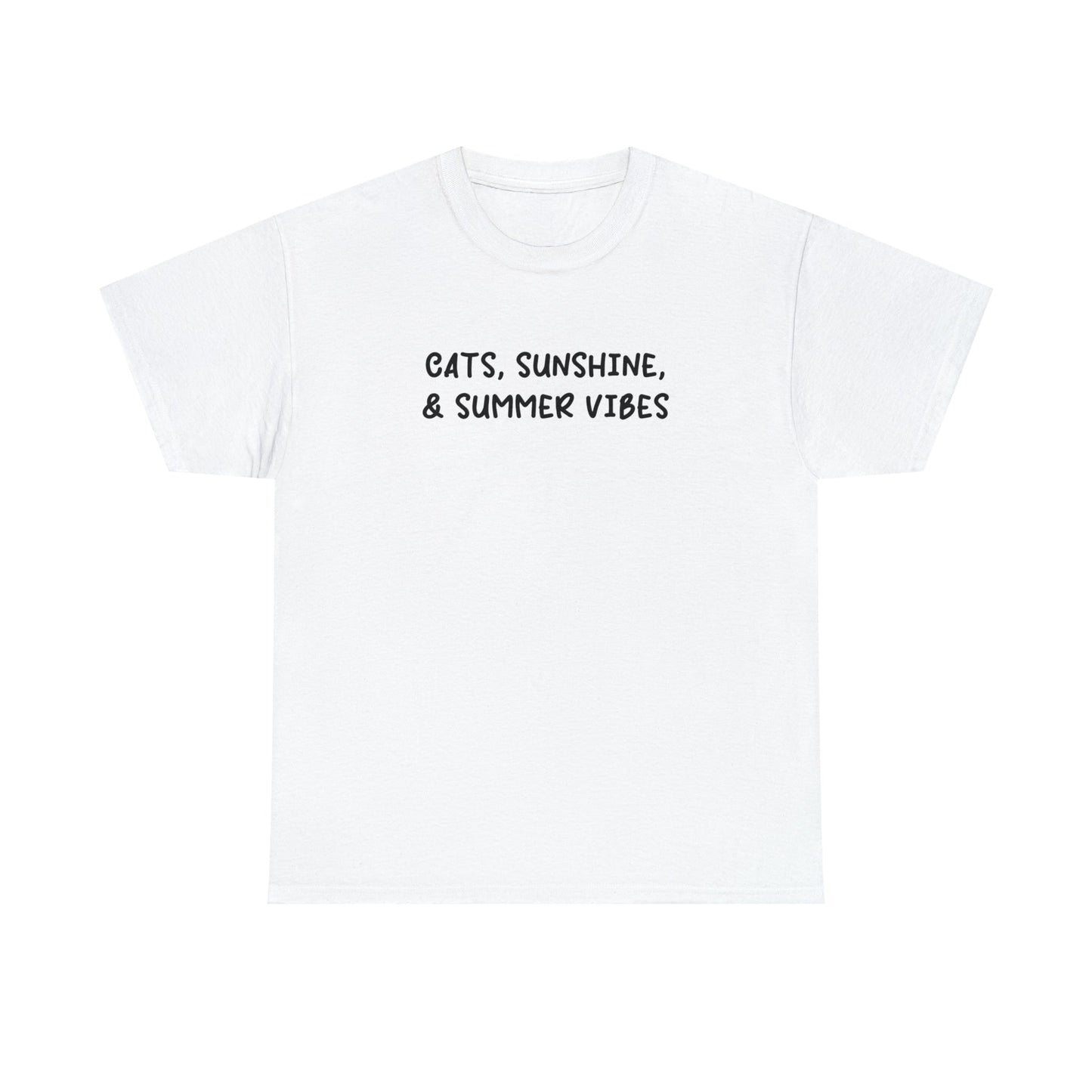 Cats, Sunshine, And Summer Vibes | Text Tees - Detezi Designs-21485971430896631026