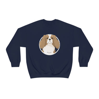 Cavalier King Charles Spaniel Circle | Crewneck Sweatshirt - Detezi Designs-20138217574520879089