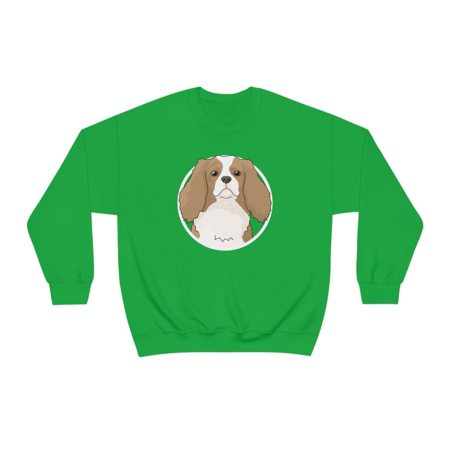 Cavalier King Charles Spaniel Circle | Crewneck Sweatshirt - Detezi Designs-21351854649857728012