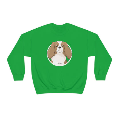 Cavalier King Charles Spaniel Circle | Crewneck Sweatshirt - Detezi Designs-21351854649857728012