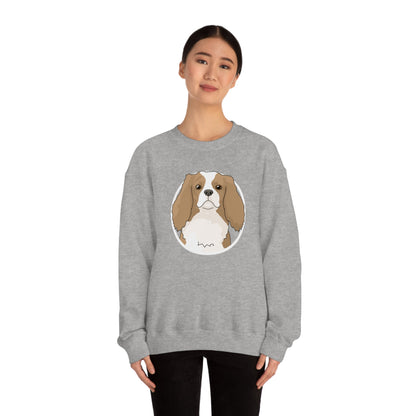 Cavalier King Charles Spaniel Circle | Crewneck Sweatshirt - Detezi Designs-25275810786469696638