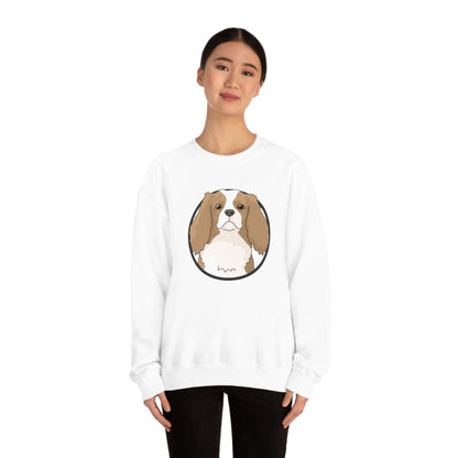 Cavalier King Charles Spaniel Circle | Crewneck Sweatshirt - Detezi Designs-25275810786469696638