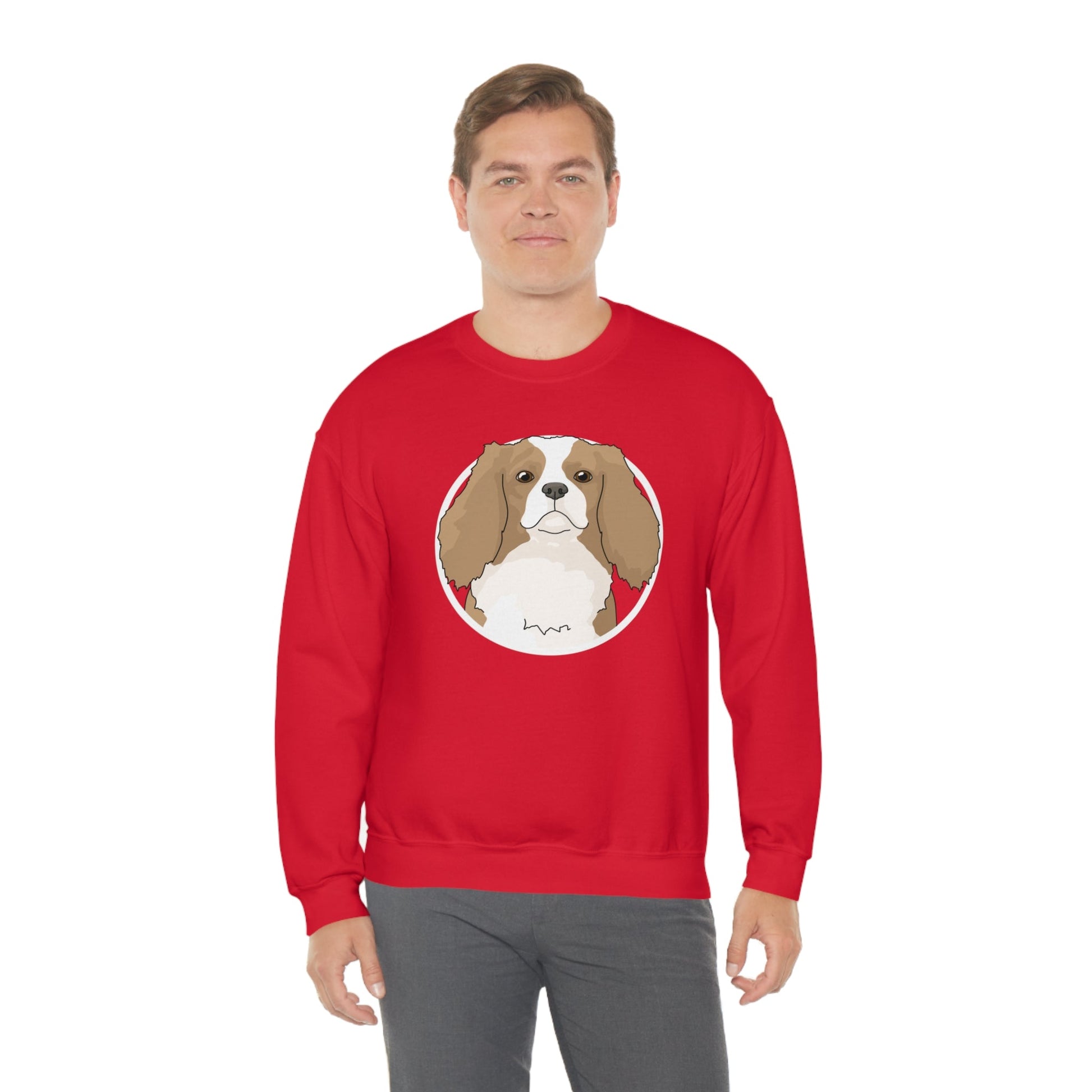 Cavalier King Charles Spaniel Circle | Crewneck Sweatshirt - Detezi Designs-25275810786469696638