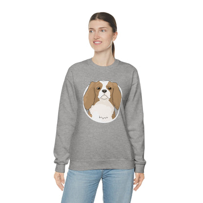 Cavalier King Charles Spaniel Circle | Crewneck Sweatshirt - Detezi Designs-25275810786469696638