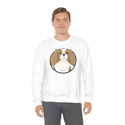 Cavalier King Charles Spaniel Circle | Crewneck Sweatshirt - Detezi Designs-25275810786469696638