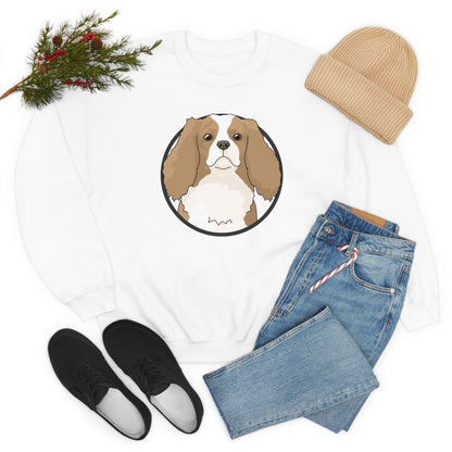 Cavalier King Charles Spaniel Circle | Crewneck Sweatshirt - Detezi Designs-25275810786469696638