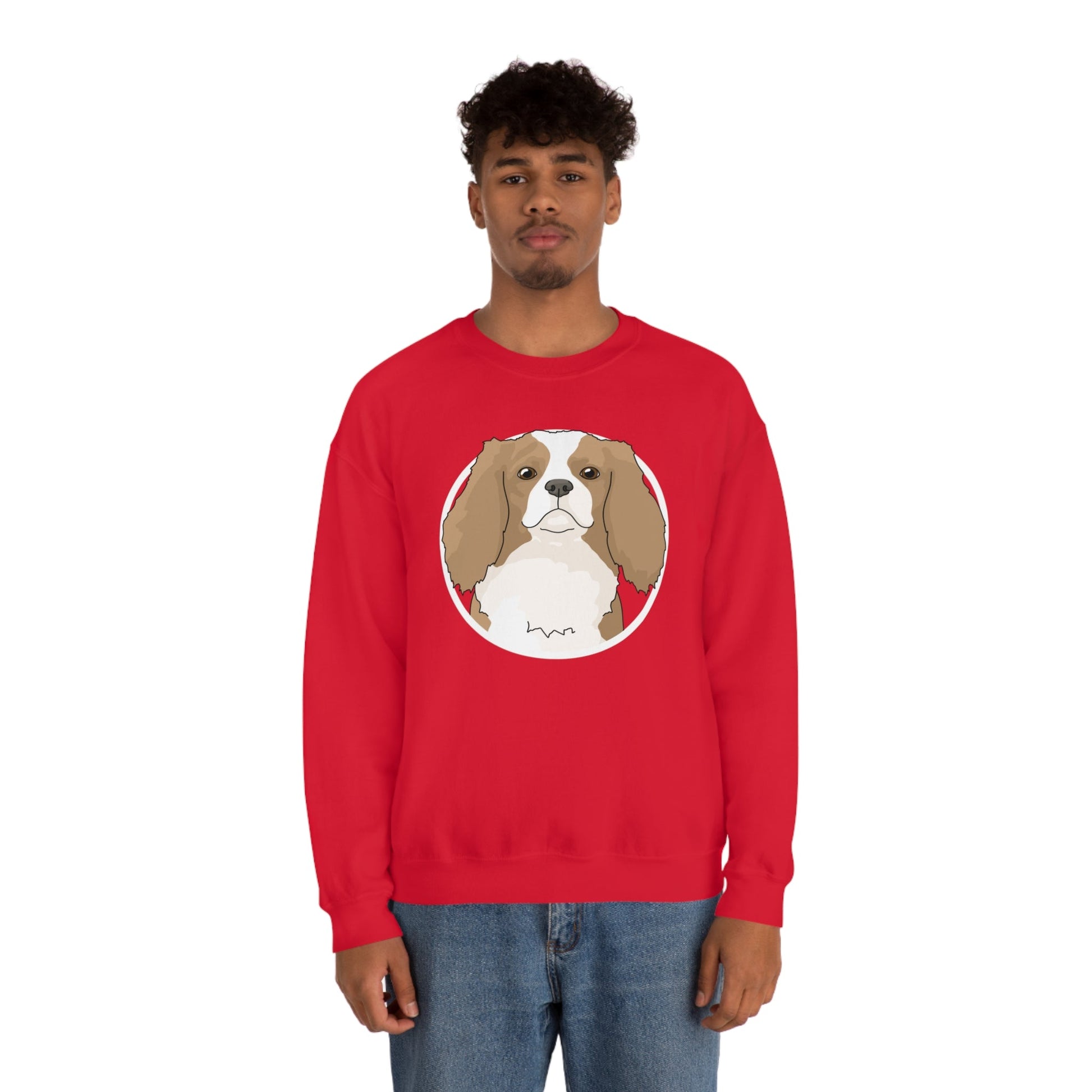 Cavalier King Charles Spaniel Circle | Crewneck Sweatshirt - Detezi Designs-25275810786469696638