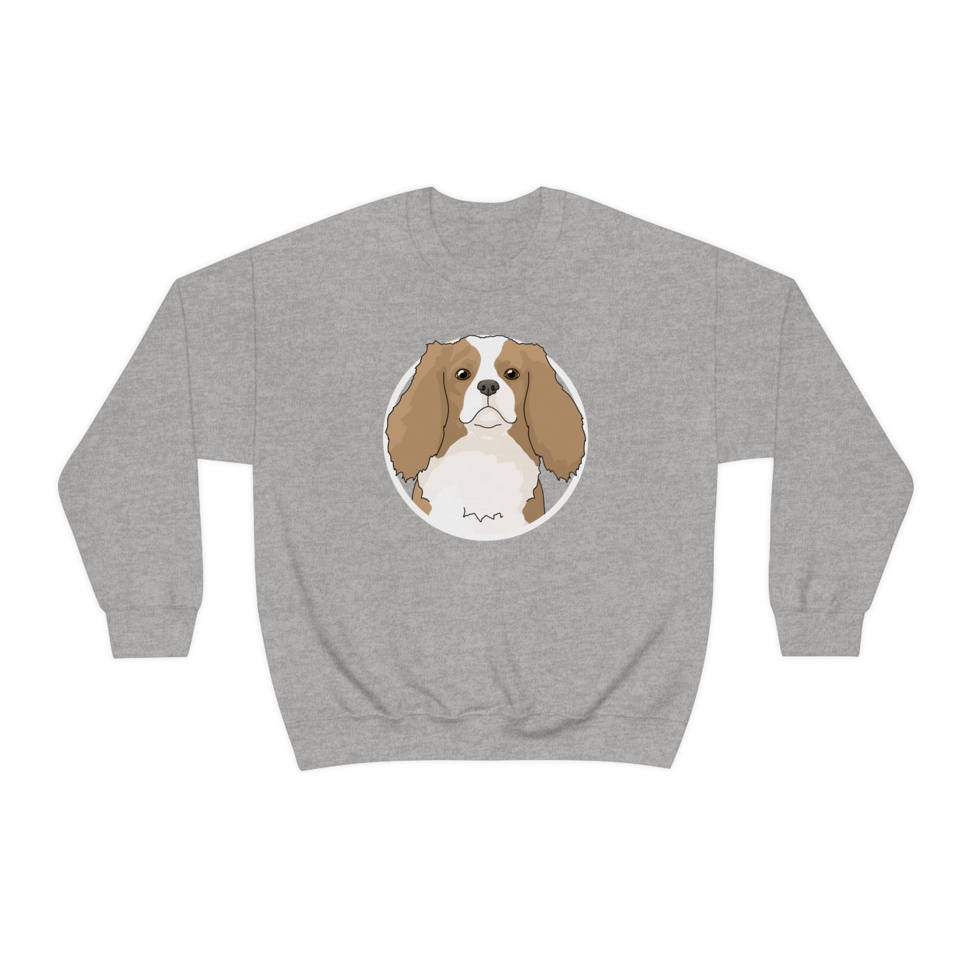 Cavalier King Charles Spaniel Circle | Crewneck Sweatshirt - Detezi Designs-25275810786469696638