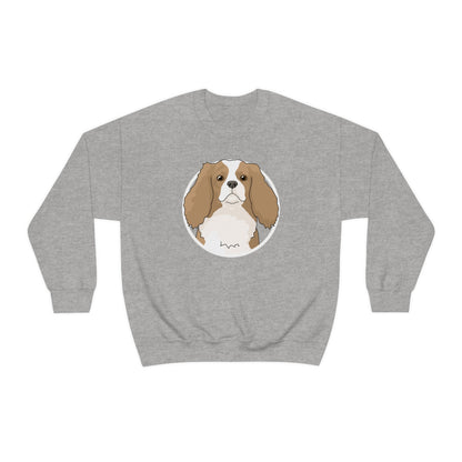 Cavalier King Charles Spaniel Circle | Crewneck Sweatshirt - Detezi Designs-25275810786469696638