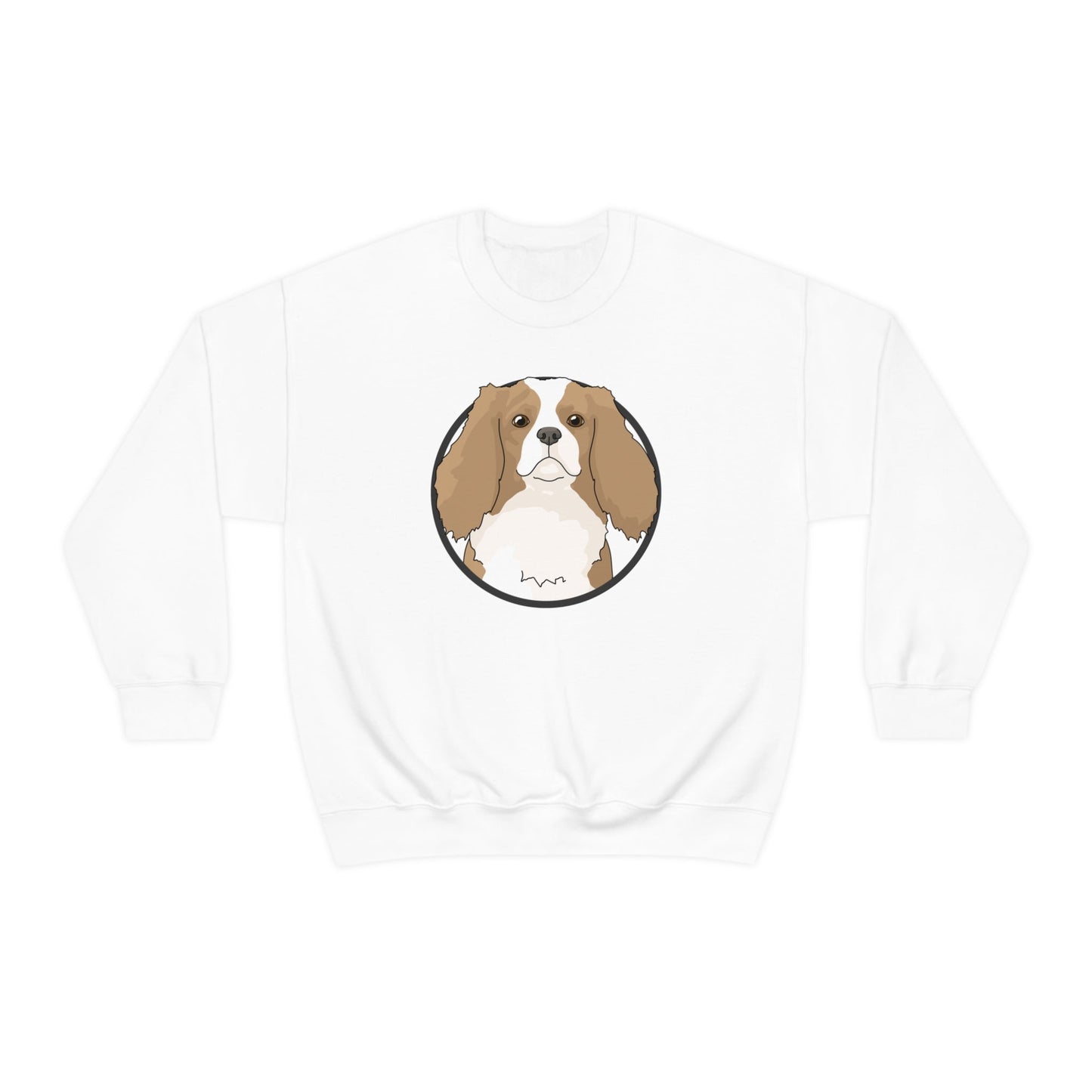 Cavalier King Charles Spaniel Circle | Crewneck Sweatshirt - Detezi Designs-32770677868213548829