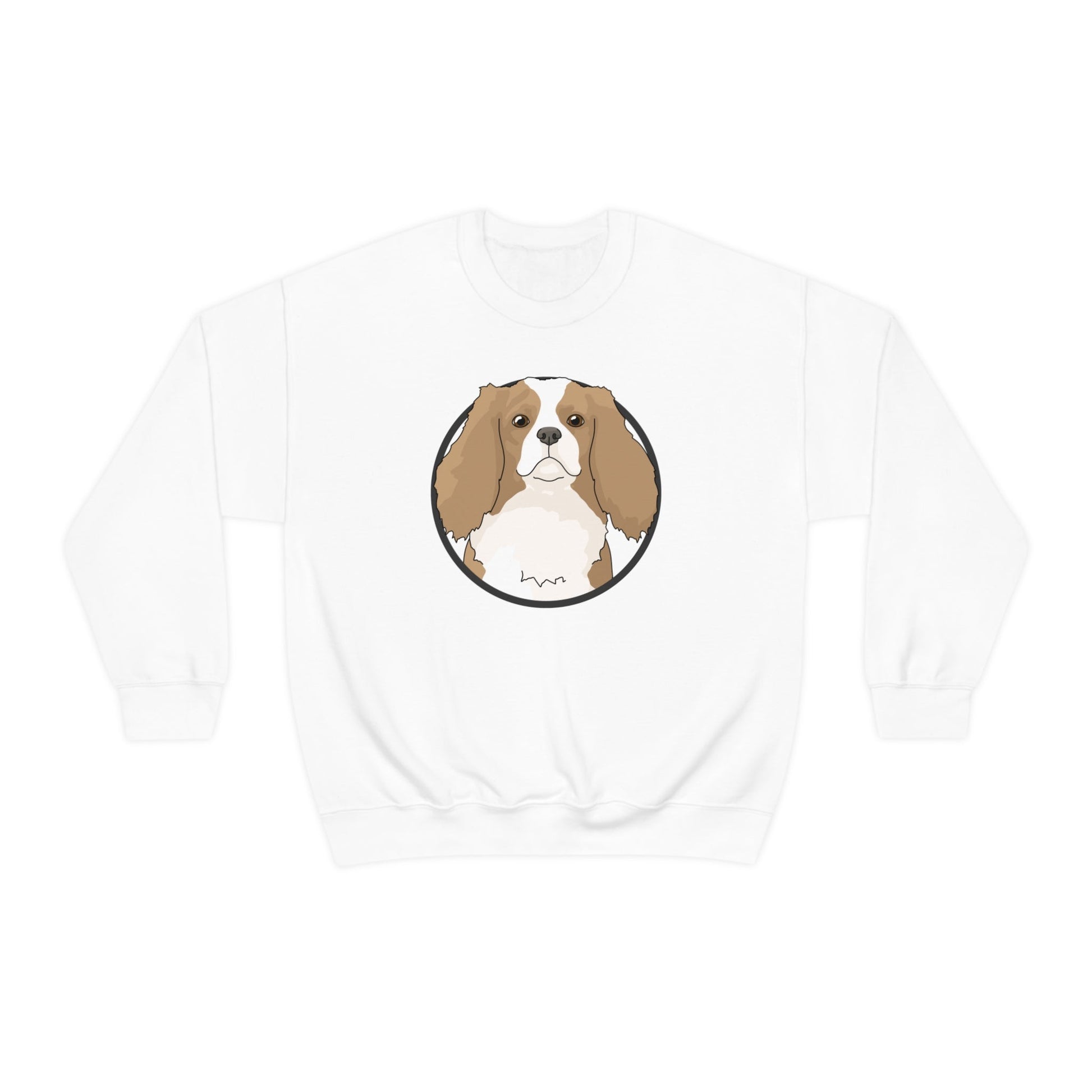 Cavalier King Charles Spaniel Circle | Crewneck Sweatshirt - Detezi Designs-32770677868213548829