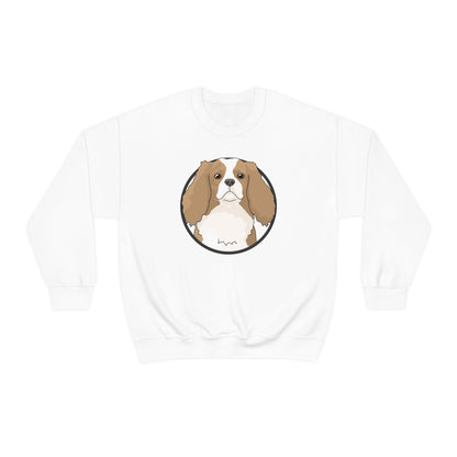 Cavalier King Charles Spaniel Circle | Crewneck Sweatshirt - Detezi Designs-32770677868213548829