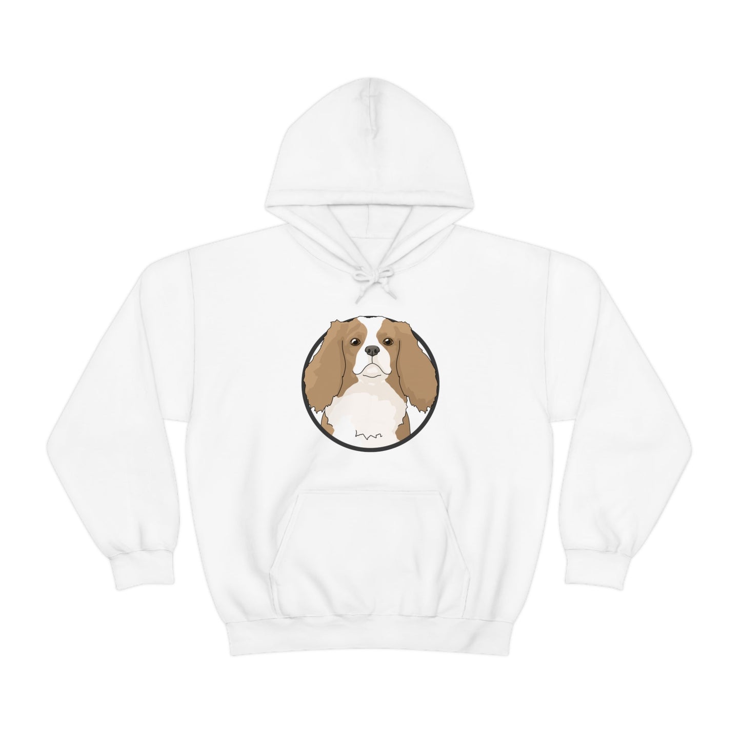 Cavalier King Charles Spaniel Circle | Hooded Sweatshirt - Detezi Designs-11076792263815841336