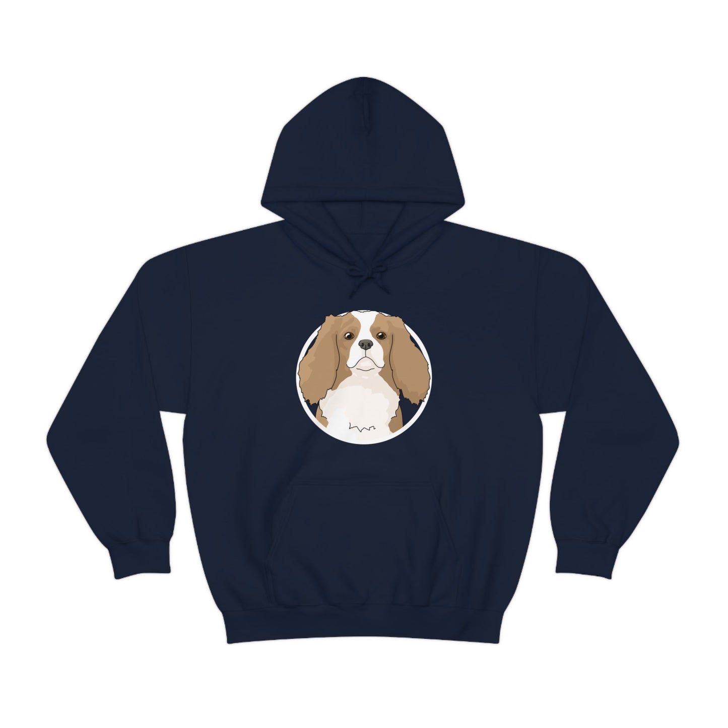 Cavalier King Charles Spaniel Circle | Hooded Sweatshirt - Detezi Designs-31151418029403356749