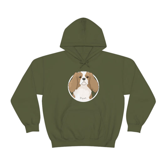 Cavalier King Charles Spaniel Circle | Hooded Sweatshirt - Detezi Designs-53435832194913447035