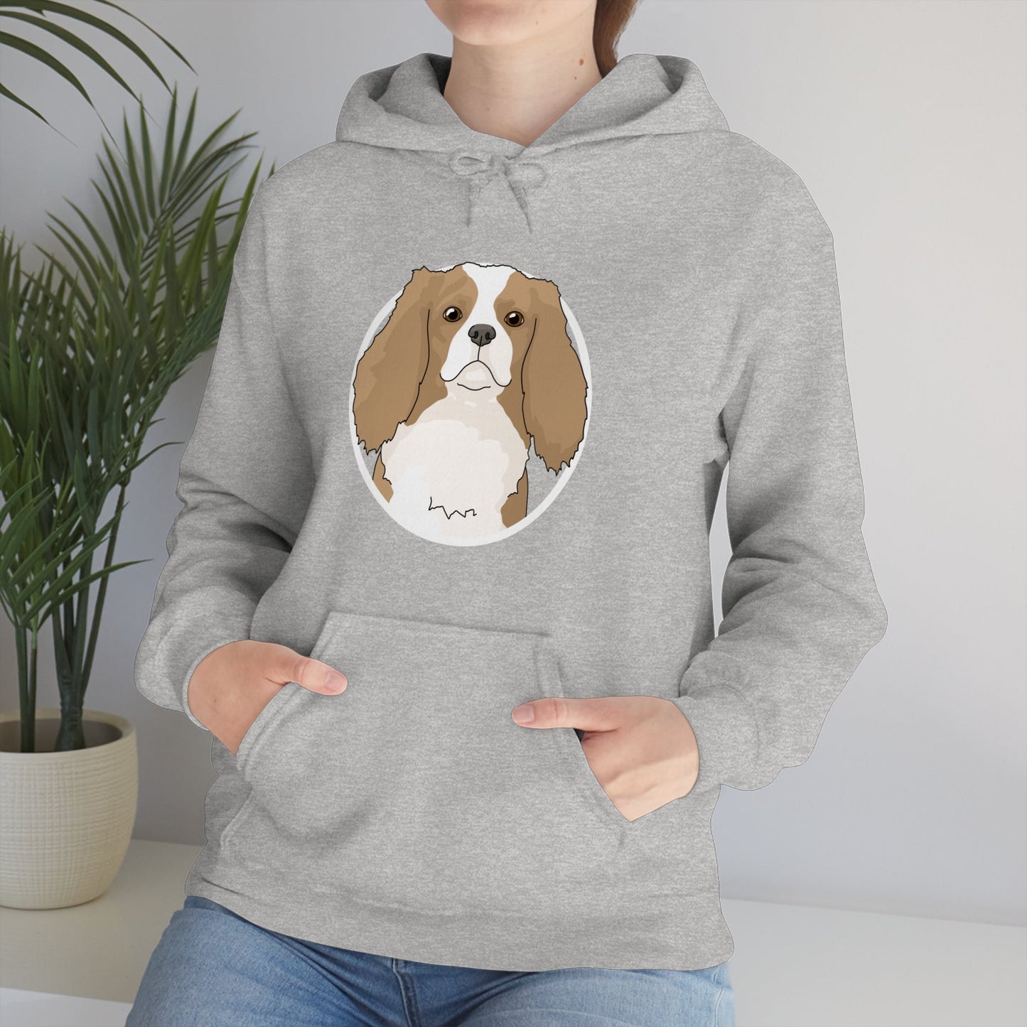 Cavalier King Charles Spaniel Circle | Hooded Sweatshirt - Detezi Designs-67108872580409593161