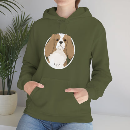 Cavalier King Charles Spaniel Circle | Hooded Sweatshirt - Detezi Designs-67108872580409593161