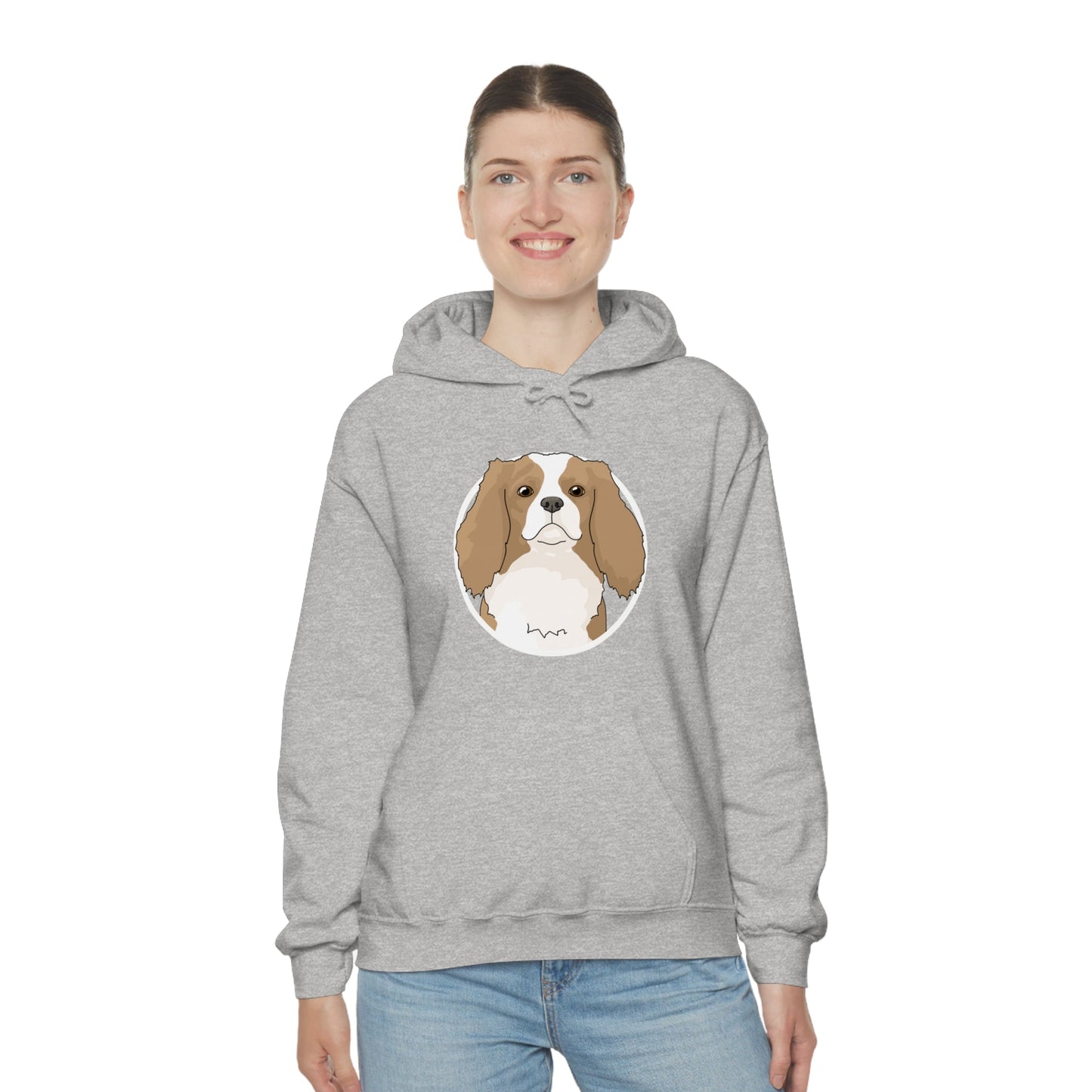 Cavalier King Charles Spaniel Circle | Hooded Sweatshirt - Detezi Designs-67108872580409593161