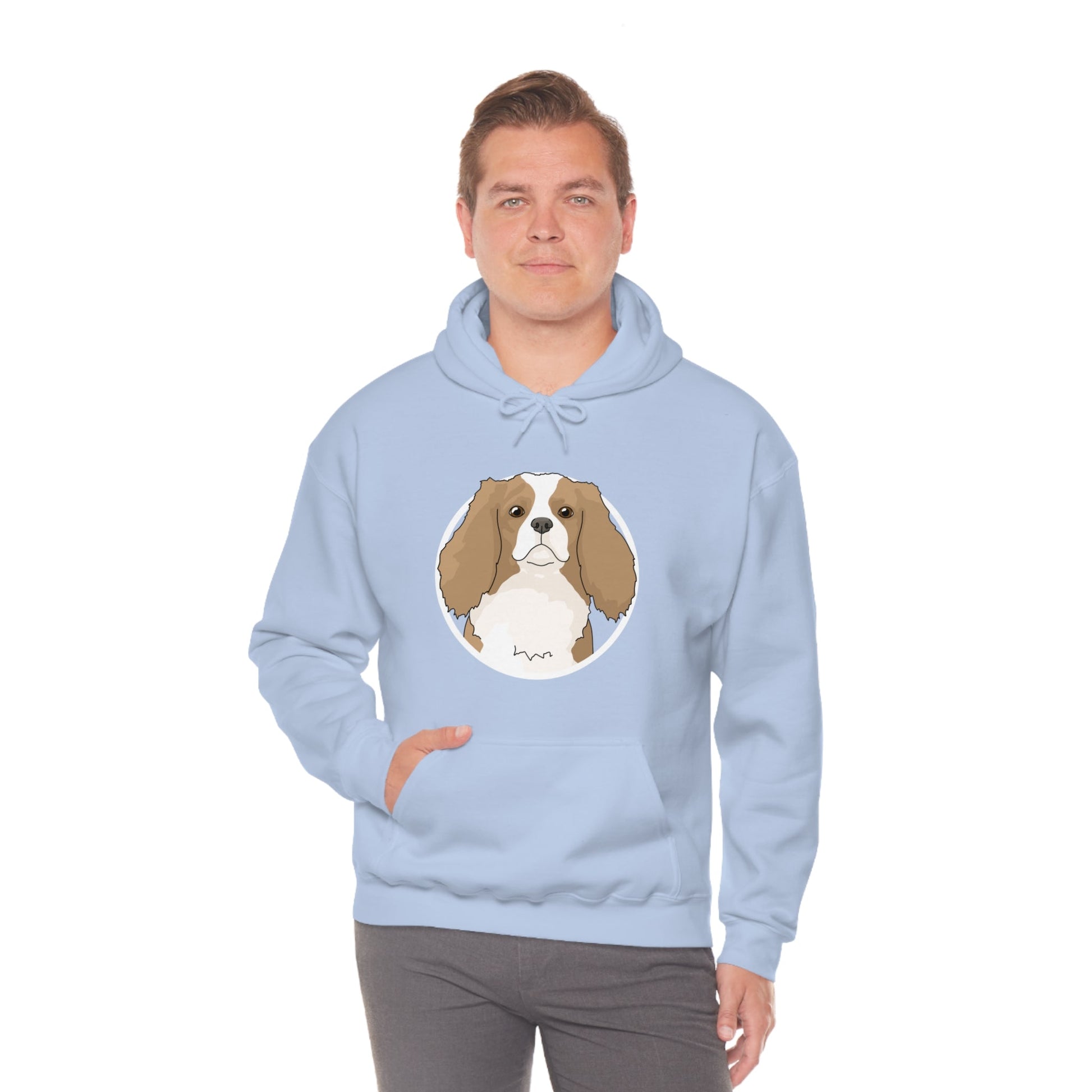 Cavalier King Charles Spaniel Circle | Hooded Sweatshirt - Detezi Designs-67108872580409593161