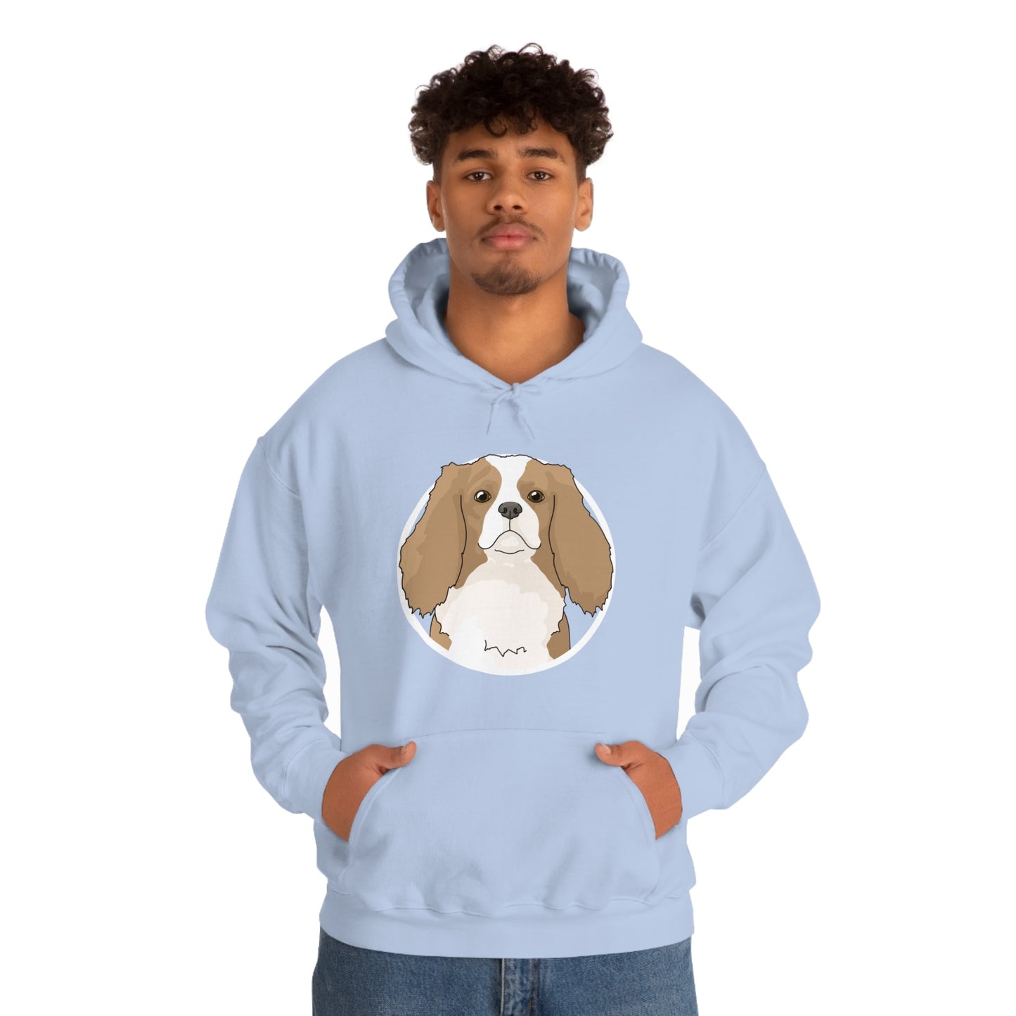 Cavalier King Charles Spaniel Circle | Hooded Sweatshirt - Detezi Designs-67108872580409593161