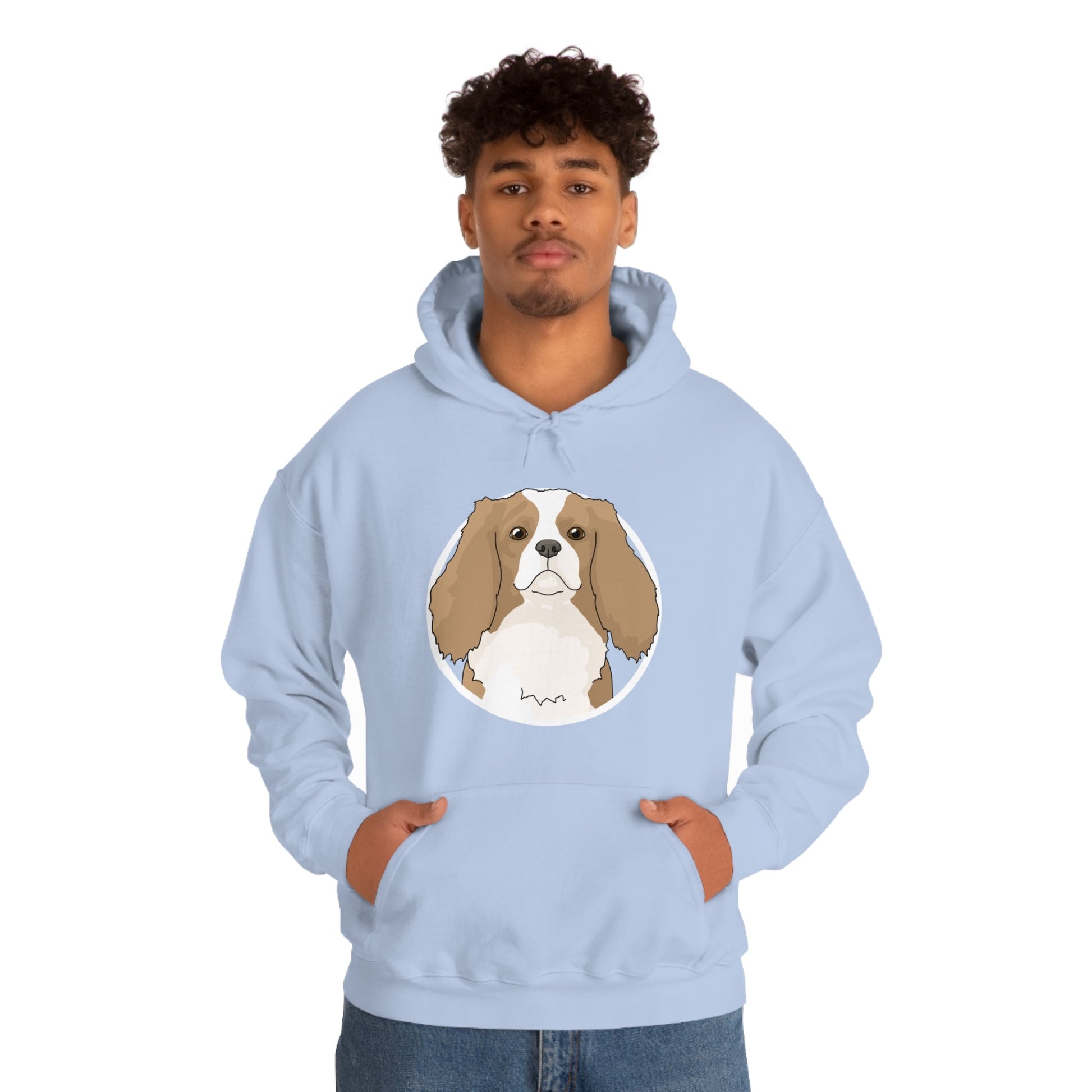 Cavalier King Charles Spaniel Circle | Hooded Sweatshirt - Detezi Designs-67108872580409593161