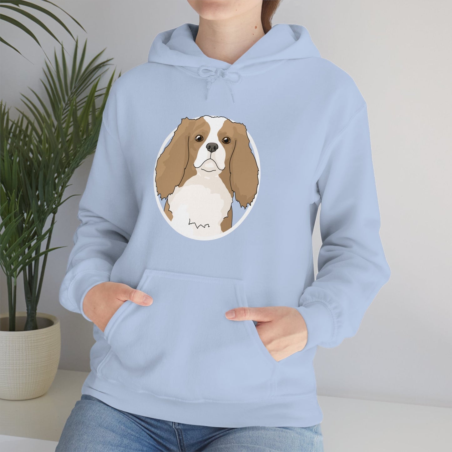 Cavalier King Charles Spaniel Circle | Hooded Sweatshirt - Detezi Designs-67108872580409593161