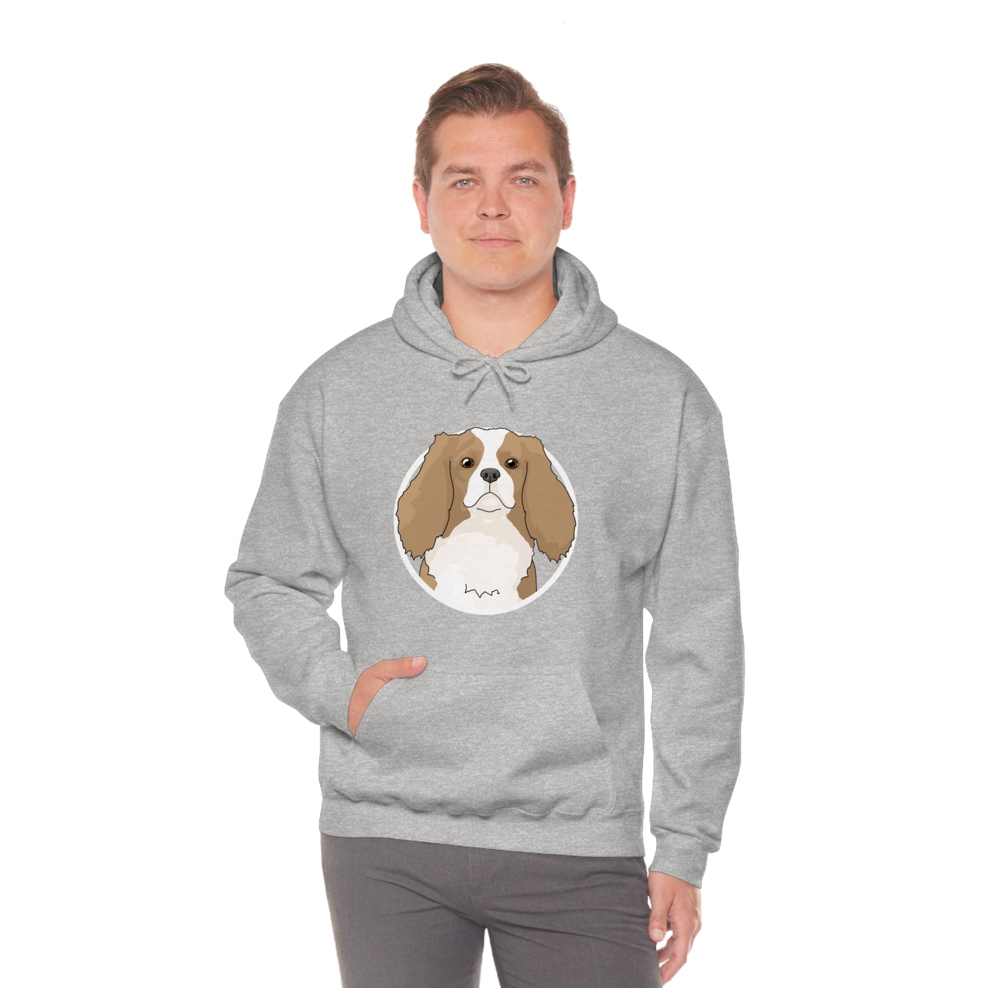 Cavalier King Charles Spaniel Circle | Hooded Sweatshirt - Detezi Designs-67108872580409593161