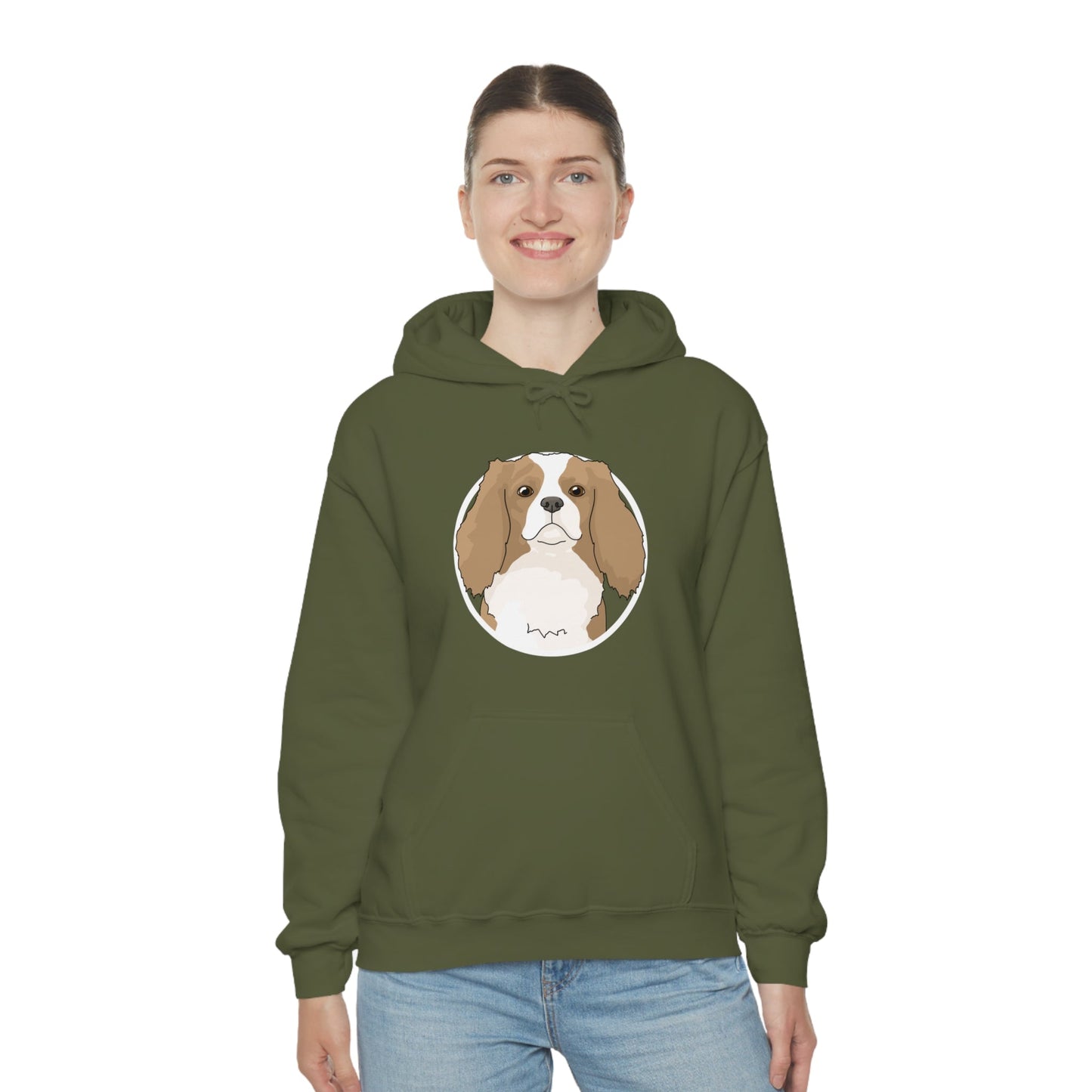 Cavalier King Charles Spaniel Circle | Hooded Sweatshirt - Detezi Designs-67108872580409593161