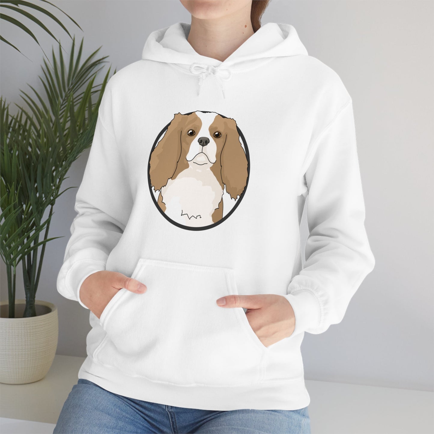 Cavalier King Charles Spaniel Circle | Hooded Sweatshirt - Detezi Designs-67108872580409593161