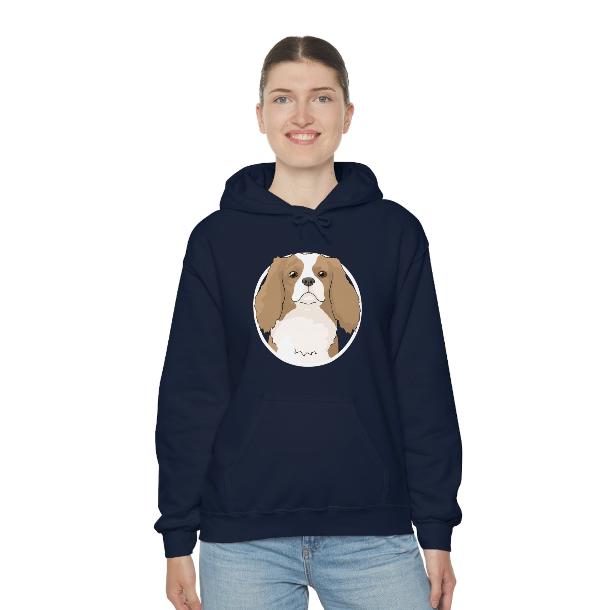 Cavalier King Charles Spaniel Circle | Hooded Sweatshirt - Detezi Designs-67108872580409593161