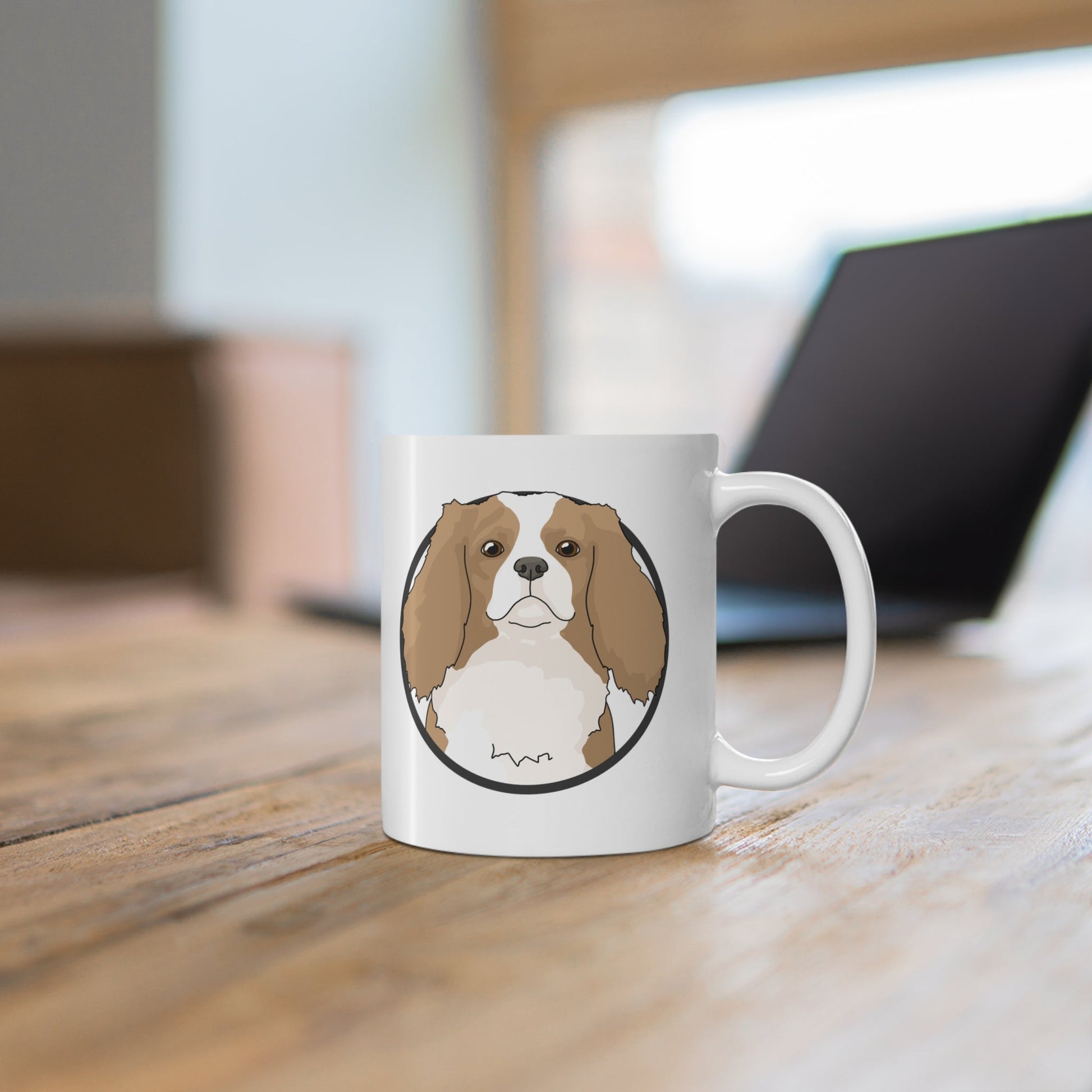 Cavalier King Charles Spaniel Circle | Mug - Detezi Designs-12021963160433450626