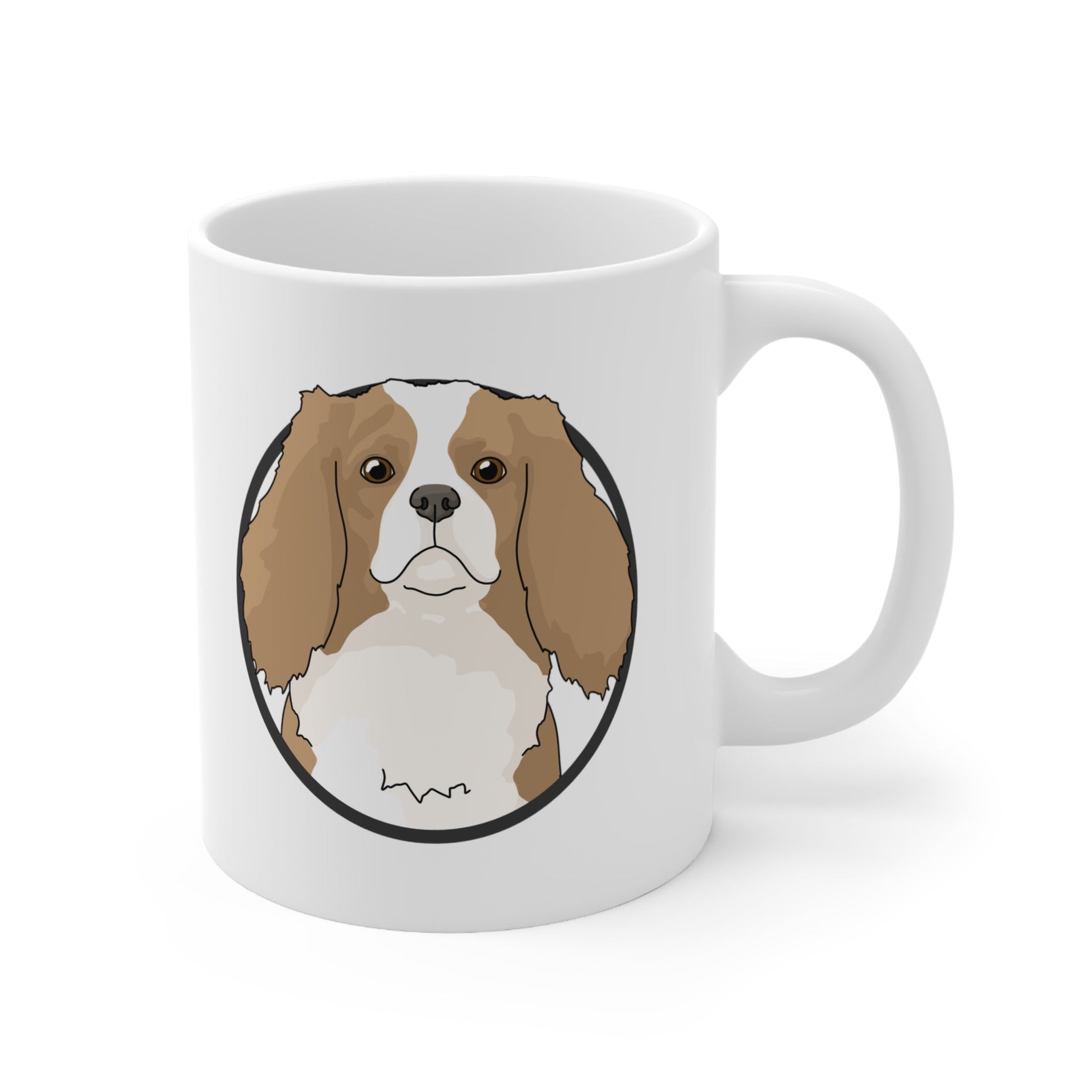 Cavalier King Charles Spaniel Circle | Mug - Detezi Designs-12021963160433450626