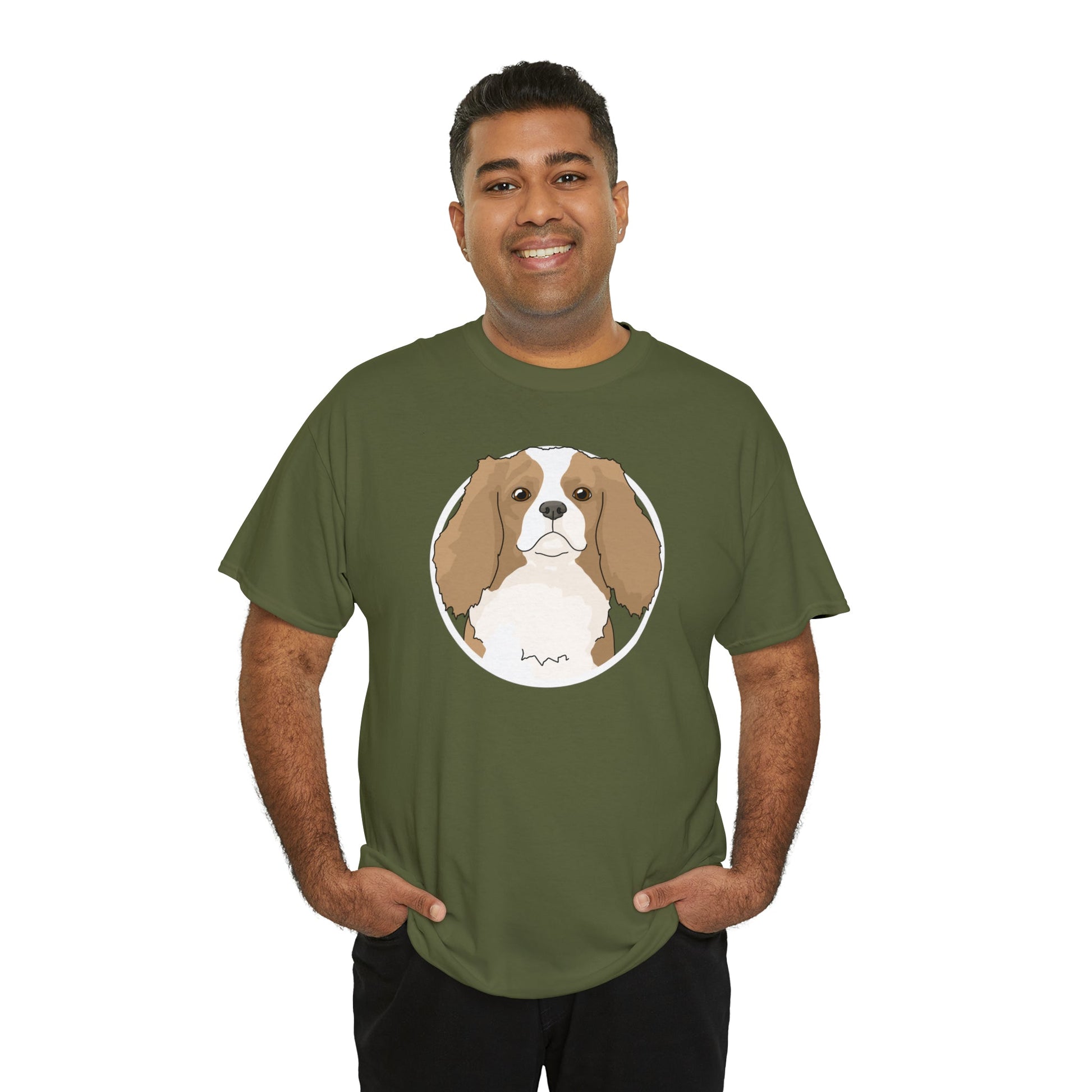 Cavalier King Charles Spaniel Circle | T-shirt - Detezi Designs-12532740598784822412