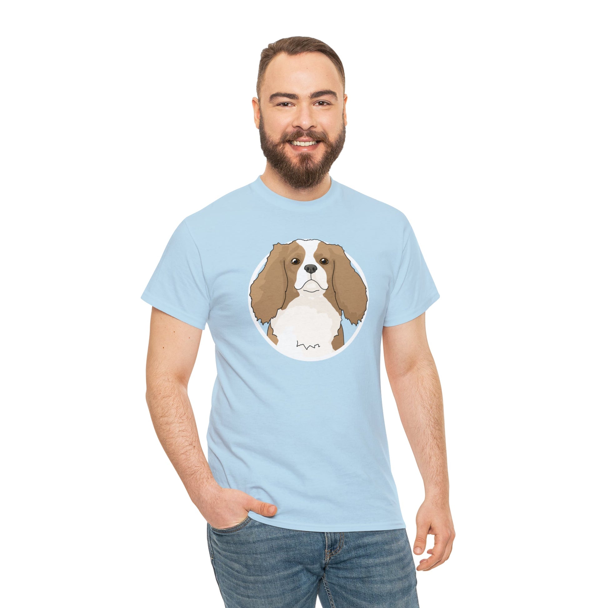 Cavalier King Charles Spaniel Circle | T-shirt - Detezi Designs-12532740598784822412