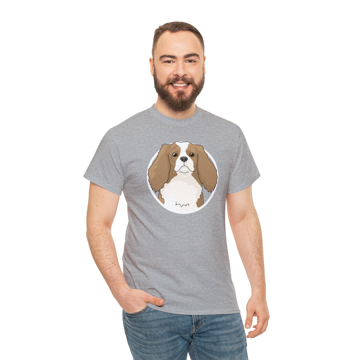 Cavalier King Charles Spaniel Circle | T-shirt - Detezi Designs-12532740598784822412