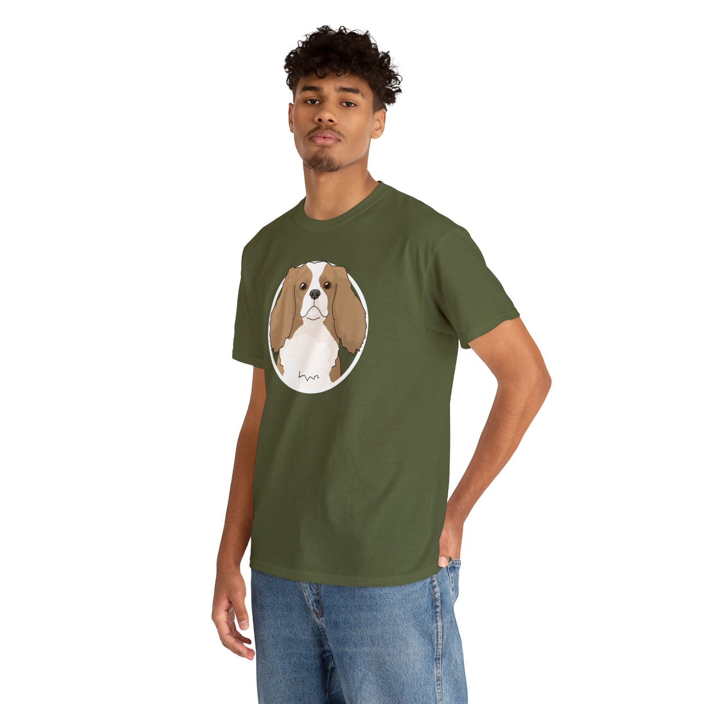 Cavalier King Charles Spaniel Circle | T-shirt - Detezi Designs-12532740598784822412