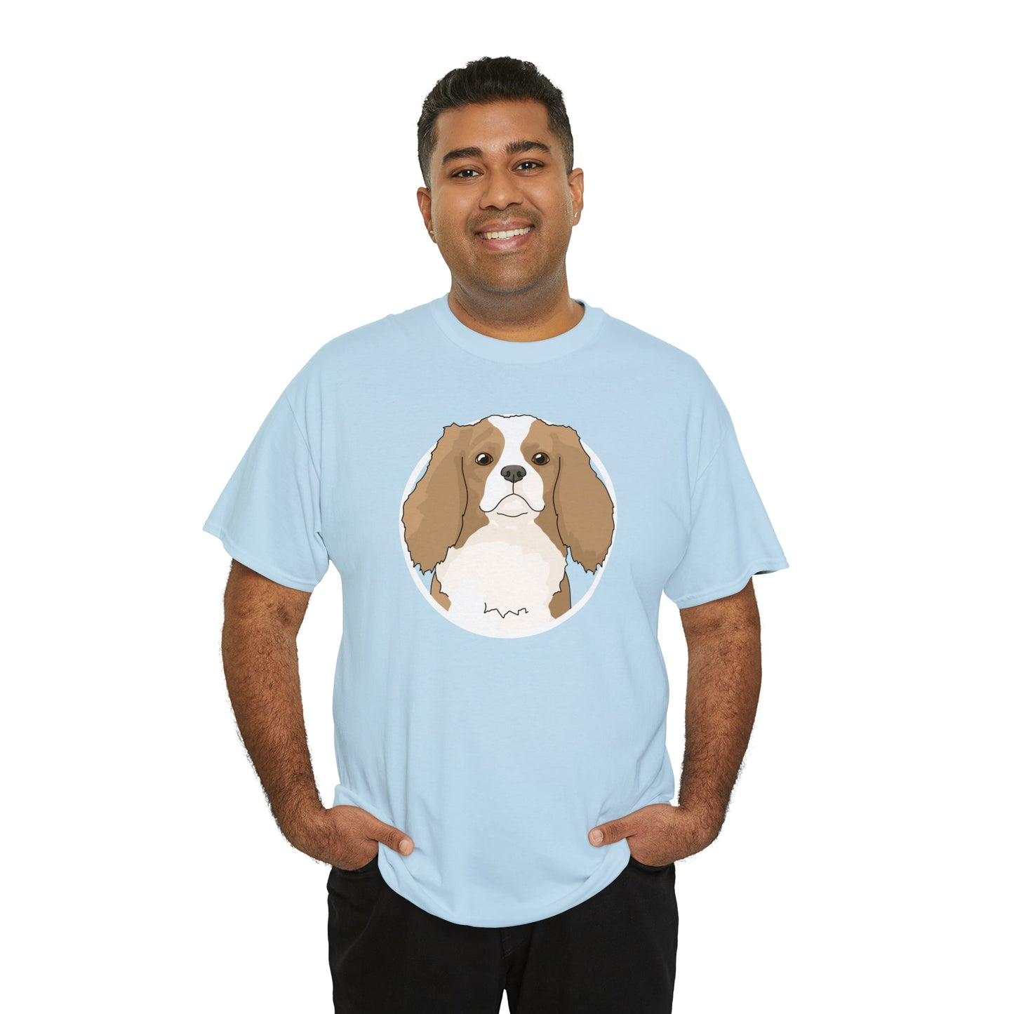 Cavalier King Charles Spaniel Circle | T-shirt - Detezi Designs-12532740598784822412