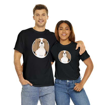 Cavalier King Charles Spaniel Circle | T-shirt - Detezi Designs-12532740598784822412