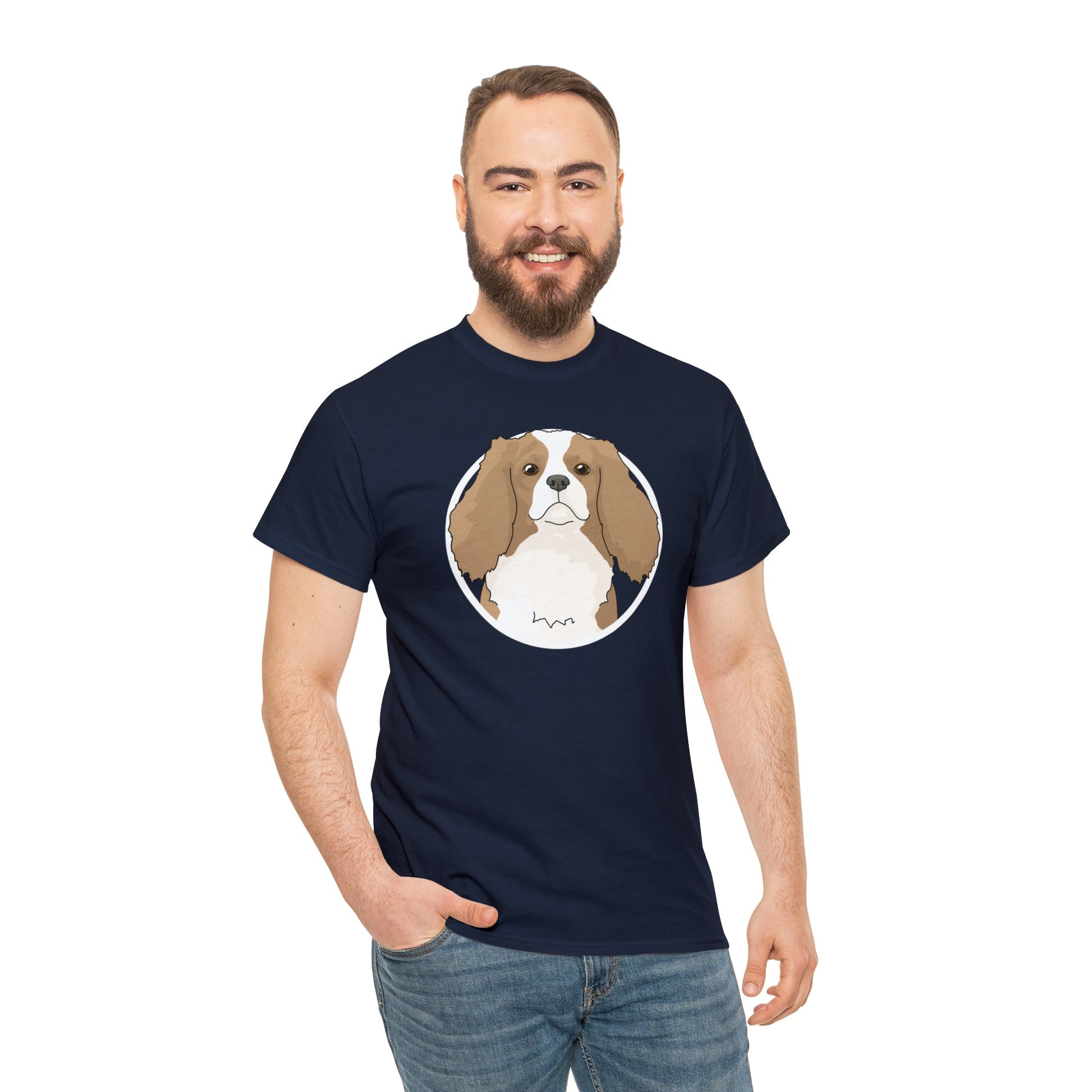 Cavalier King Charles Spaniel Circle | T-shirt - Detezi Designs-12532740598784822412