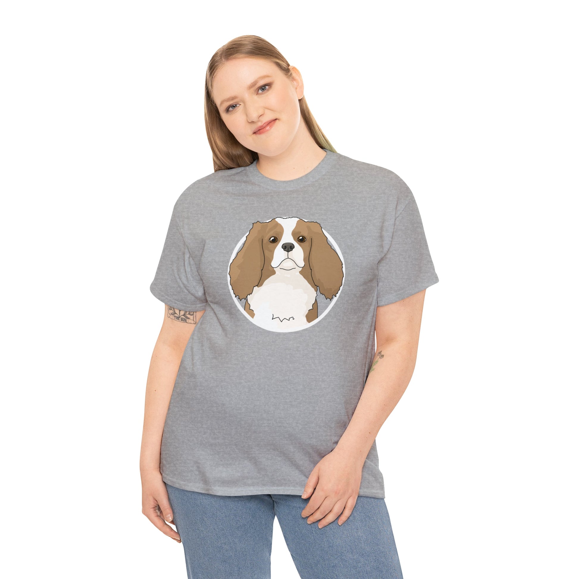 Cavalier King Charles Spaniel Circle | T-shirt - Detezi Designs-12532740598784822412