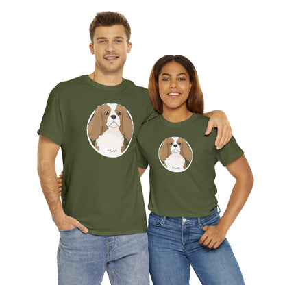 Cavalier King Charles Spaniel Circle | T-shirt - Detezi Designs-12532740598784822412