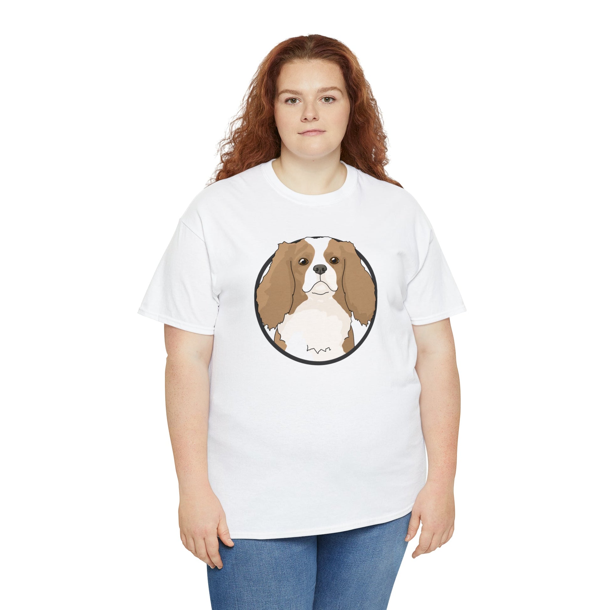 Cavalier King Charles Spaniel Circle | T-shirt - Detezi Designs-12532740598784822412