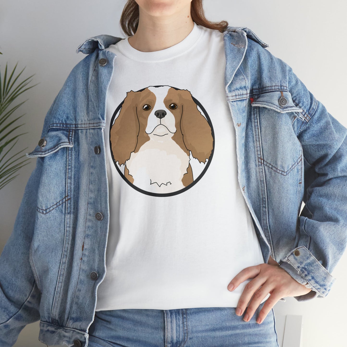 Cavalier King Charles Spaniel Circle | T-shirt - Detezi Designs-12532740598784822412