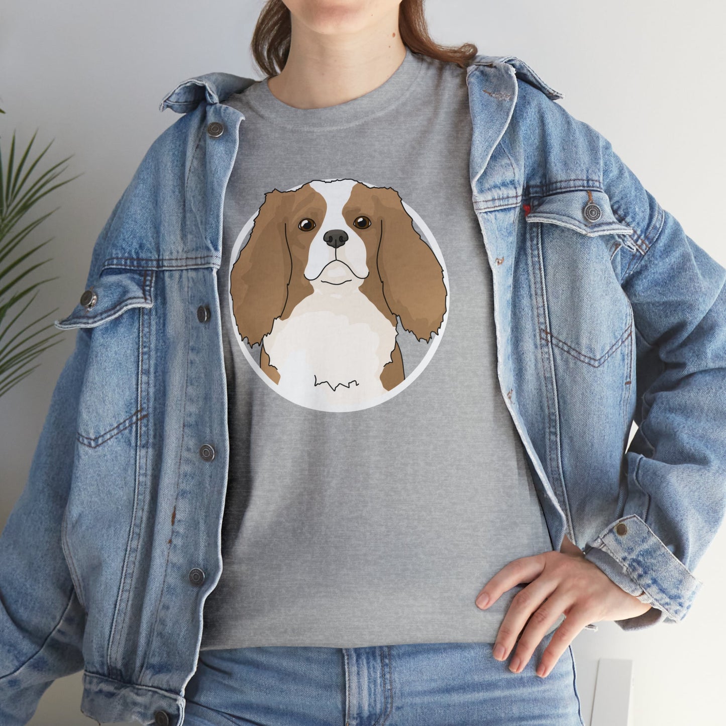 Cavalier King Charles Spaniel Circle | T-shirt - Detezi Designs-12532740598784822412