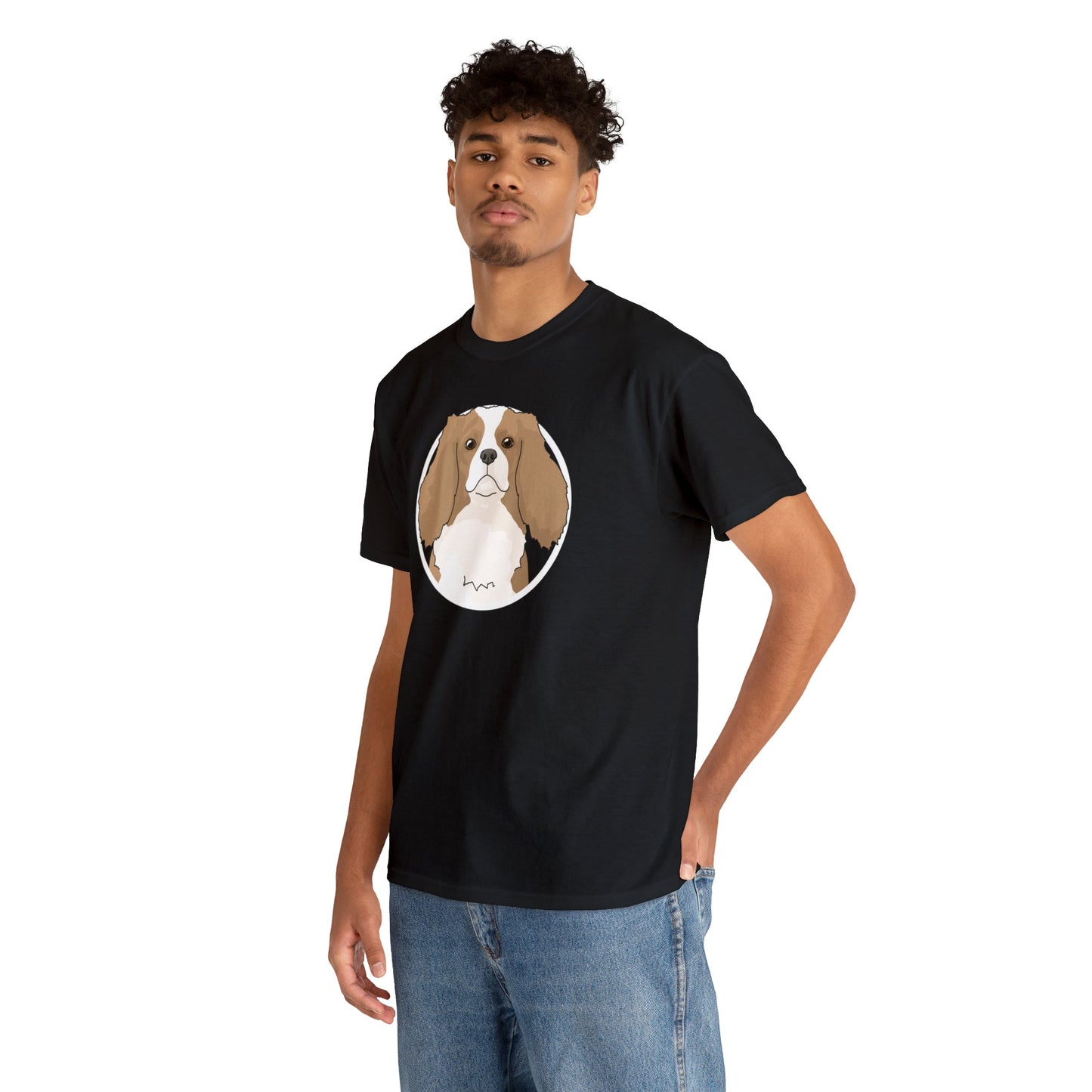 Cavalier King Charles Spaniel Circle | T-shirt - Detezi Designs-12532740598784822412