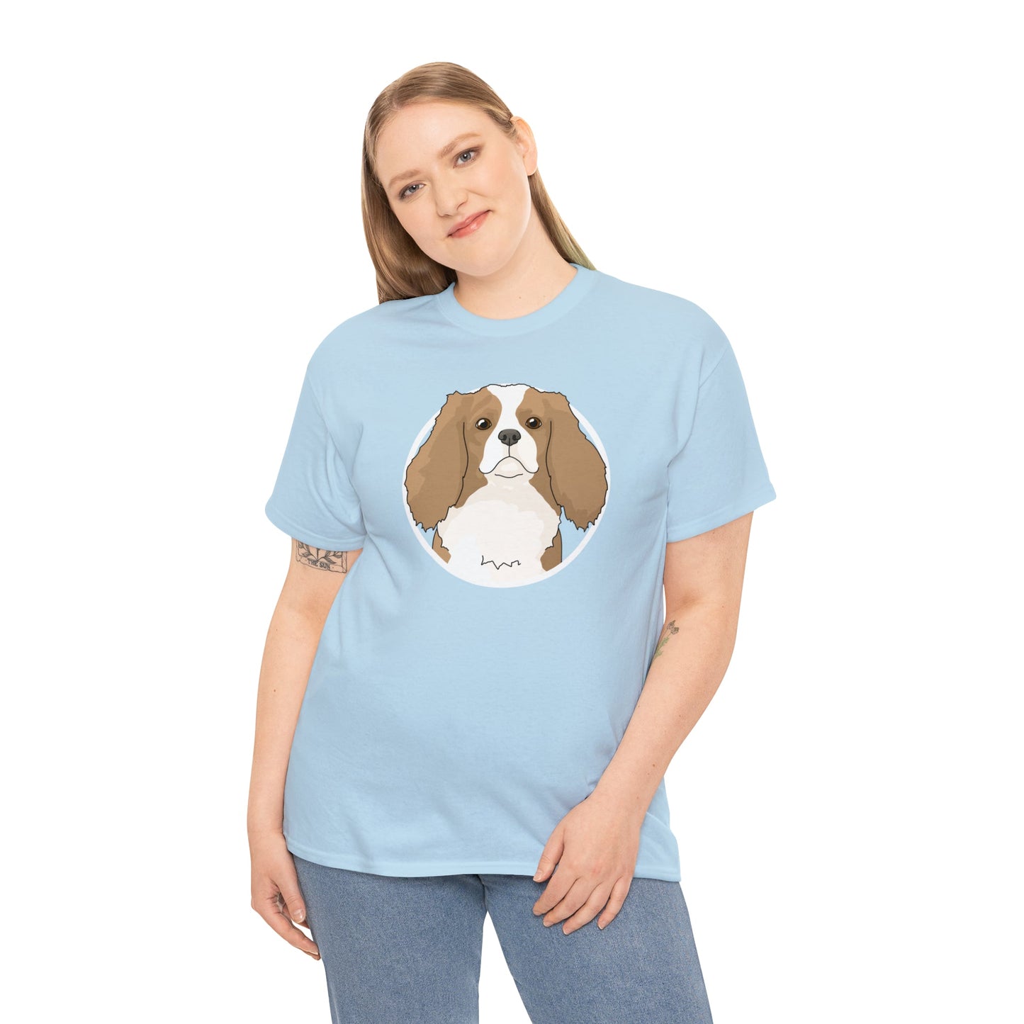 Cavalier King Charles Spaniel Circle | T-shirt - Detezi Designs-12532740598784822412