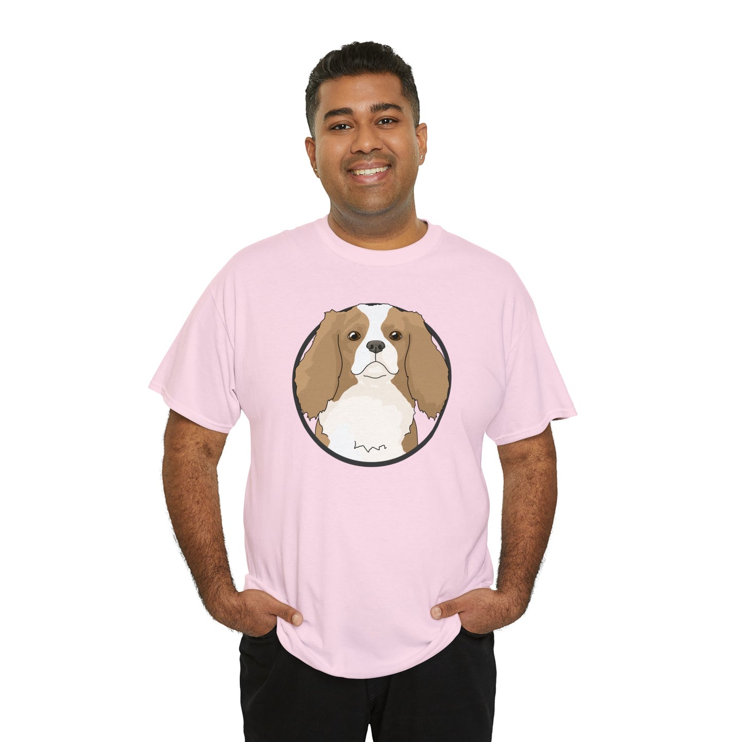 Cavalier King Charles Spaniel Circle | T-shirt - Detezi Designs-12532740598784822412