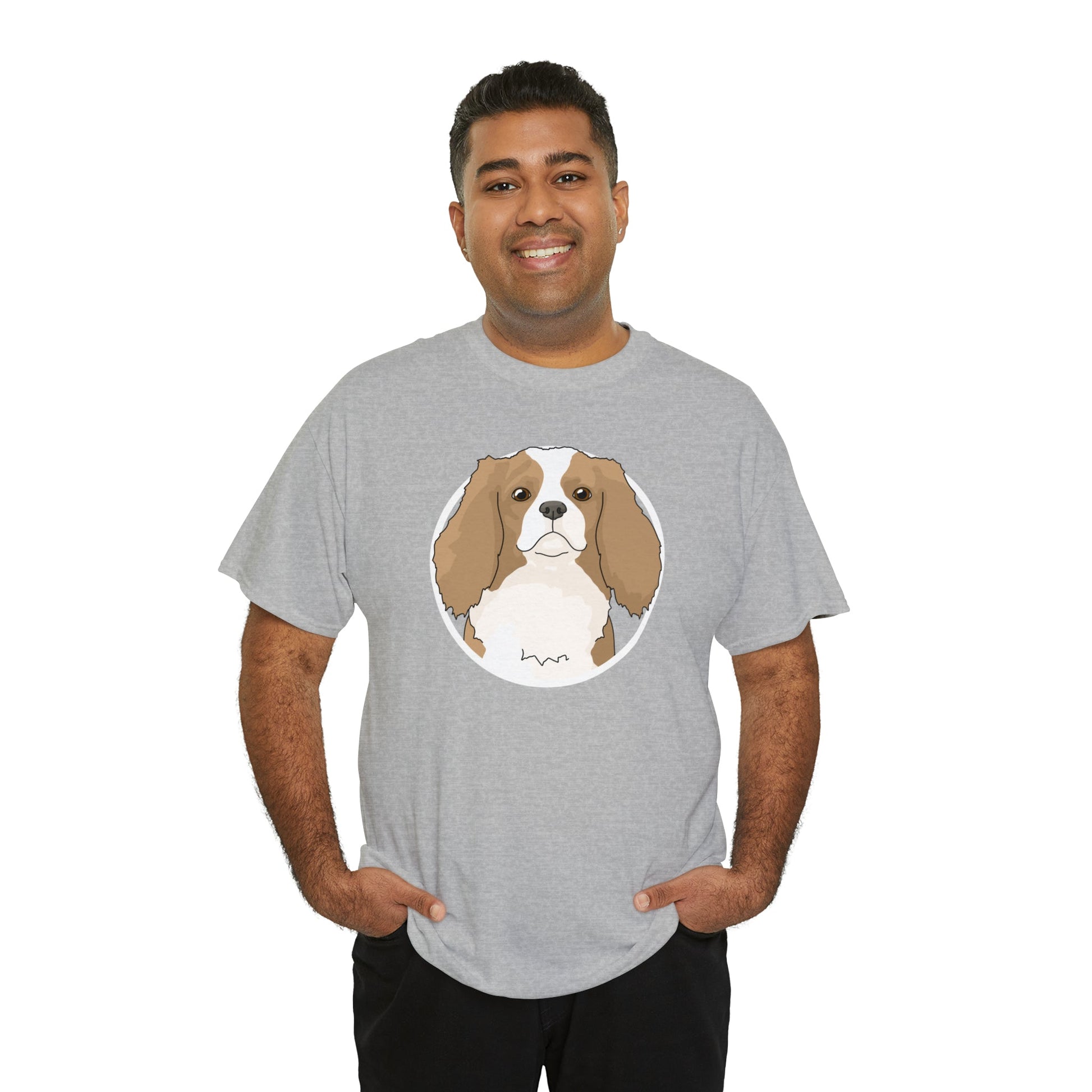 Cavalier King Charles Spaniel Circle | T-shirt - Detezi Designs-12532740598784822412