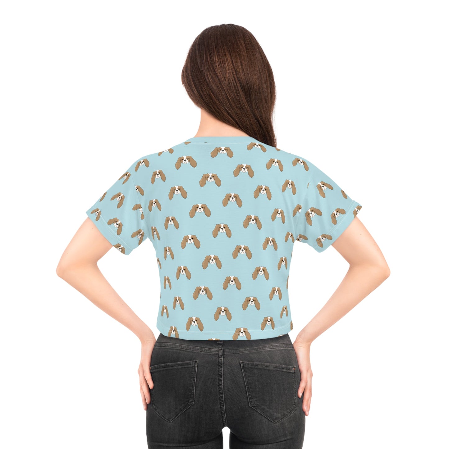 Cavalier King Charles Spaniel | Crop Tee - Detezi Designs-GR001