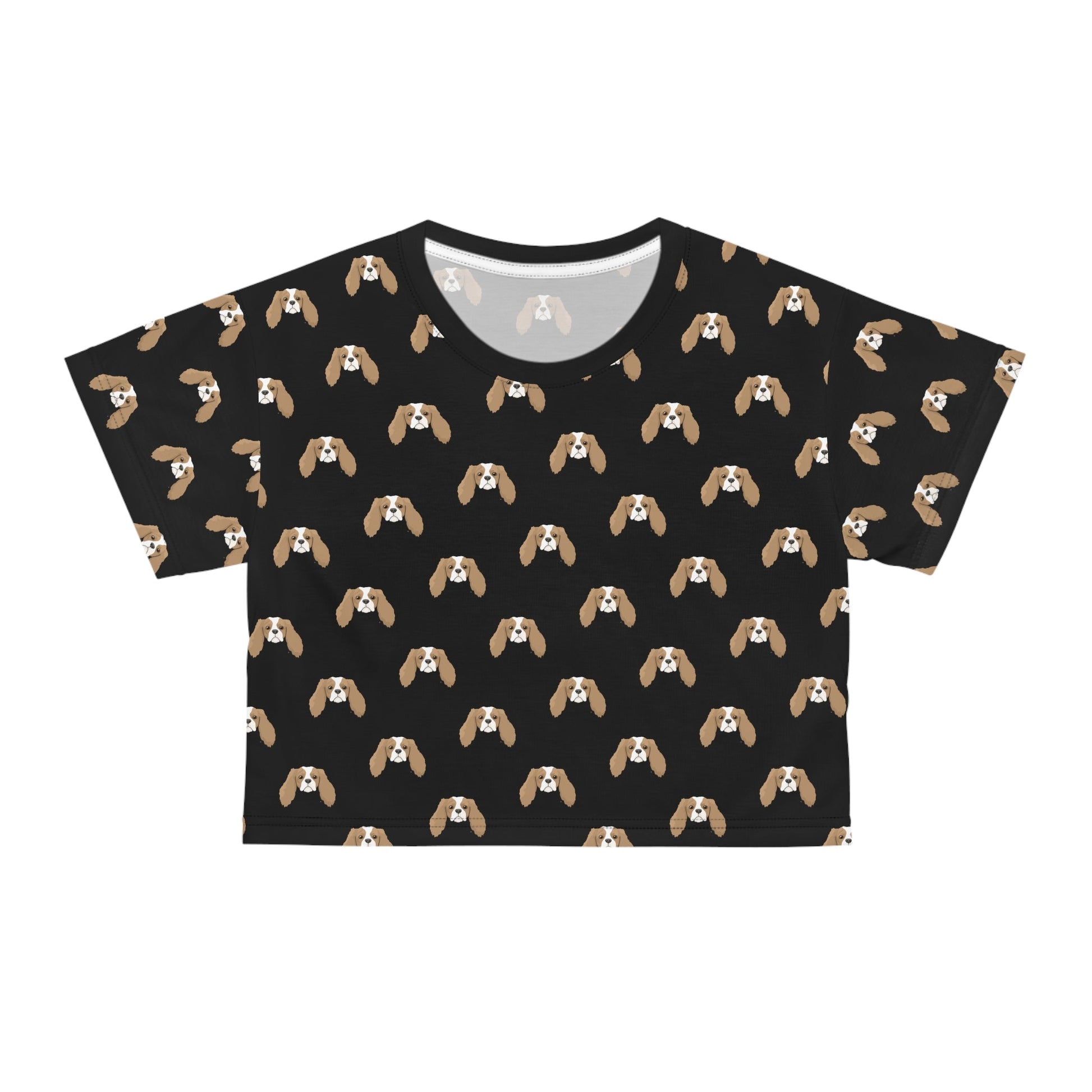 Cavalier King Charles Spaniel | Crop Tee - Detezi Designs-GR001